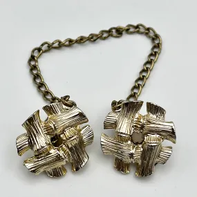 1950s Gold-tone Metal Sweater Clip