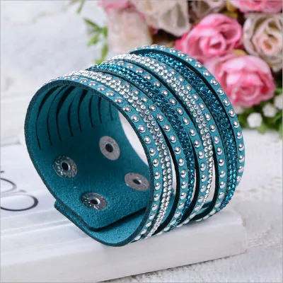 2016 New Multilayer Leather Bracelet Christmas Gift Charm Bracelets Vintage Jewelry For Women Pulsera