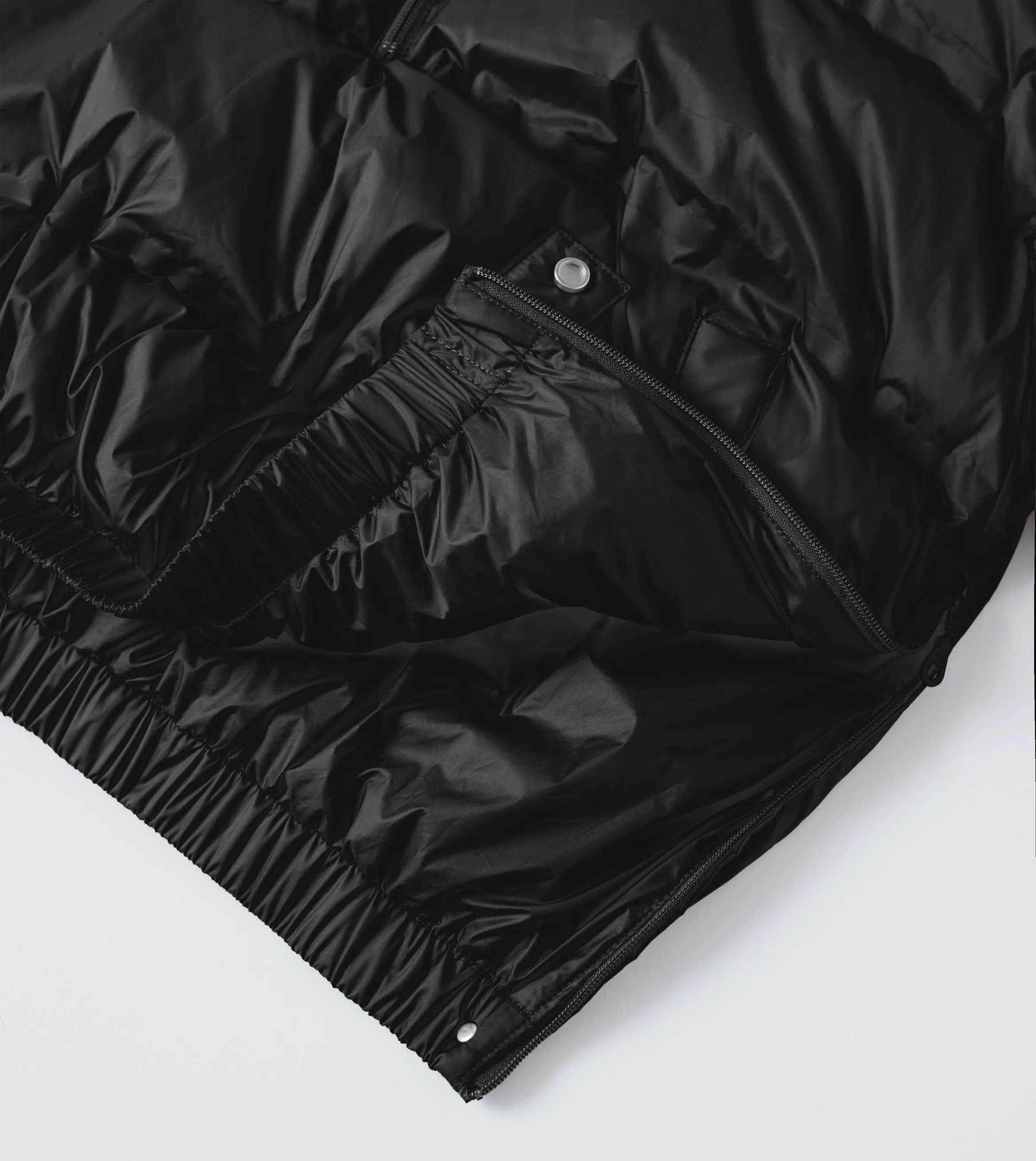 3/4 Puffer Jacket Black