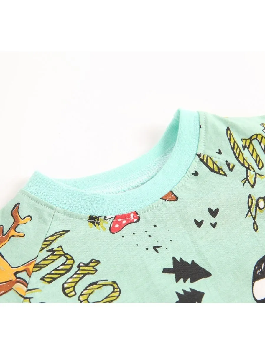 6 Colors Cute Baby Unisex Cartoon Long-sleeve T-shirt