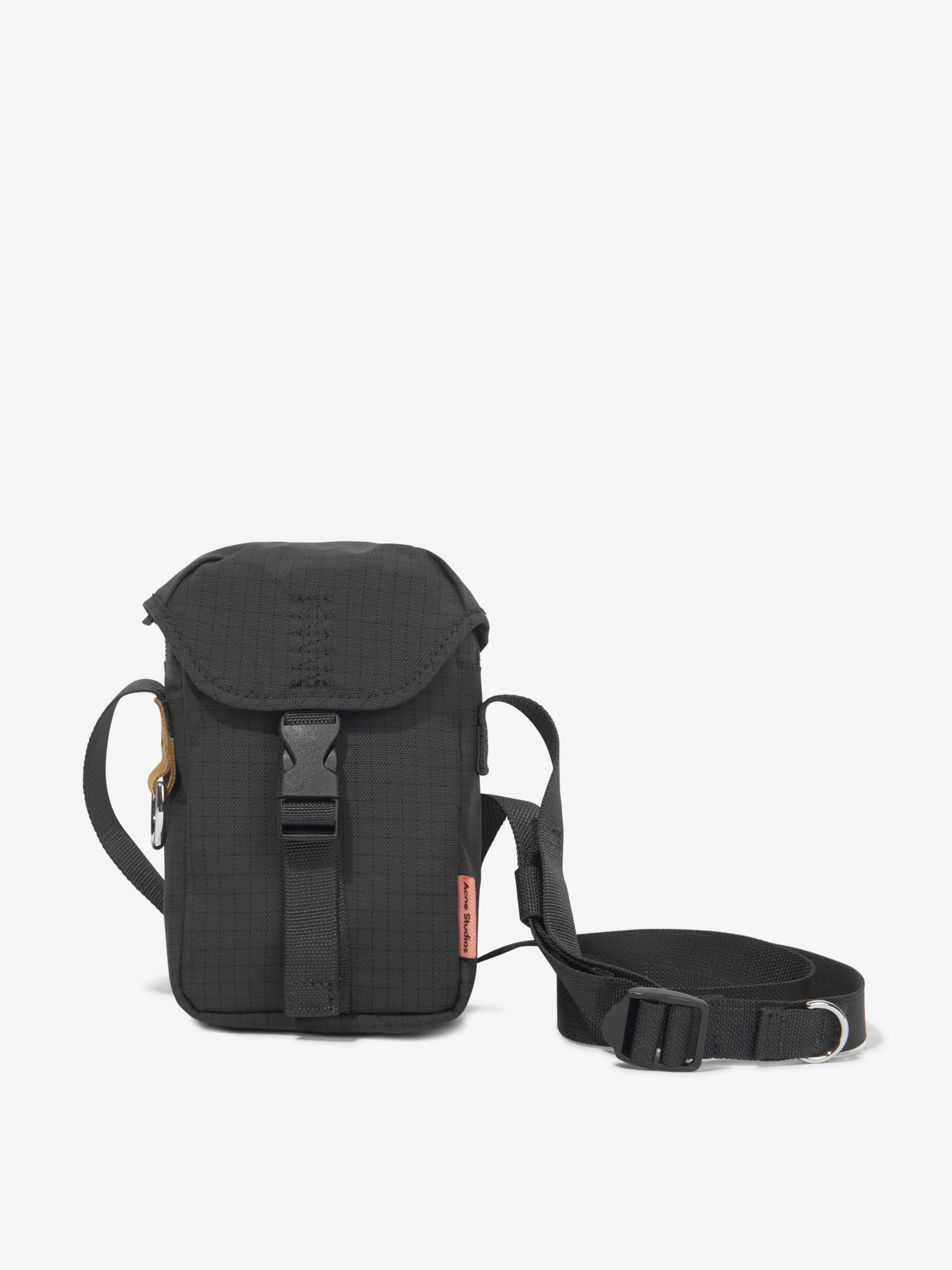 Acne Studios Kids Nylon Crossbody Bag in Black