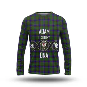 Adam Tartan Long Sleeve T-Shirt with Family Crest DNA In Me Style