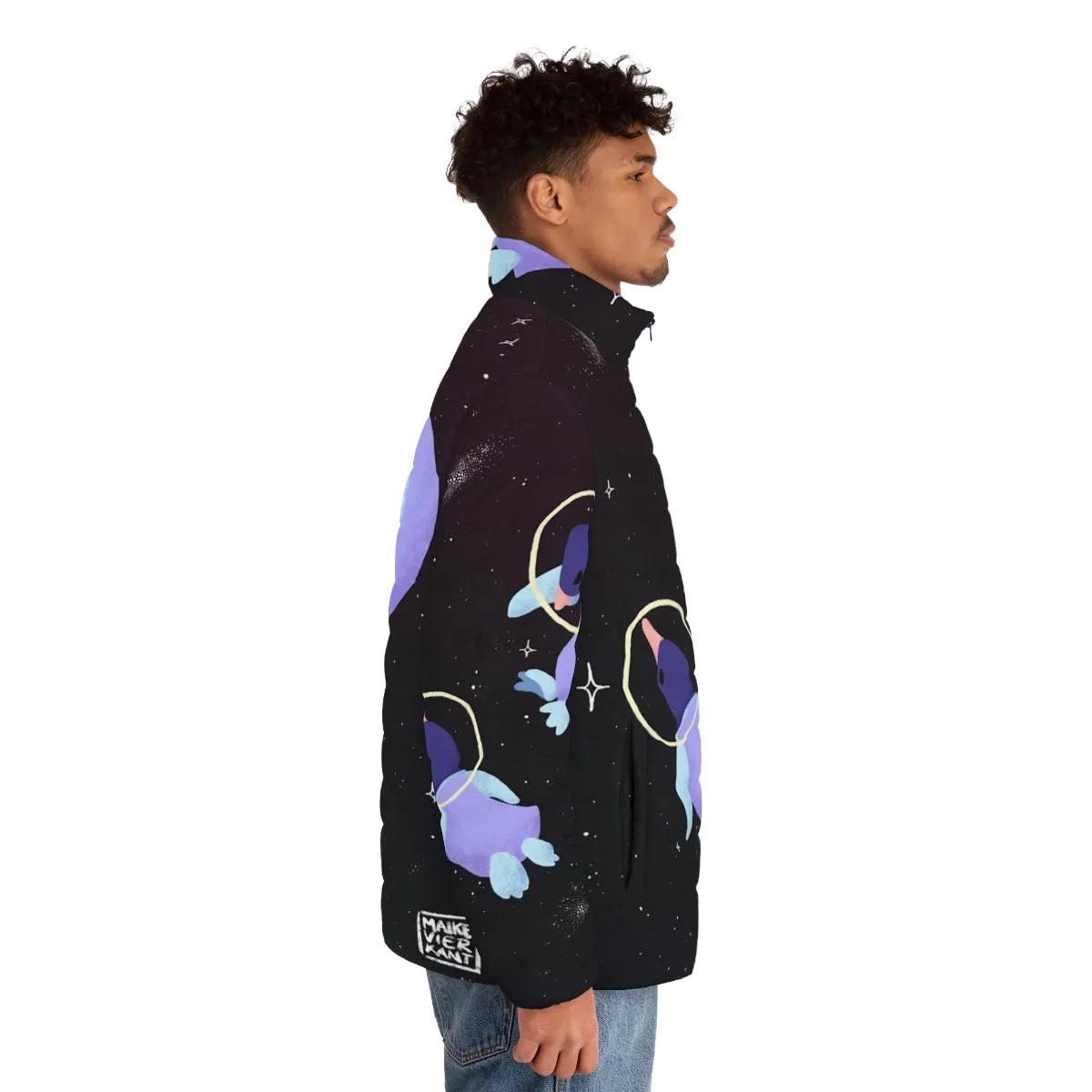 Adorable Space Penguins Puffer Jacket - Explore the Cosmos in Style