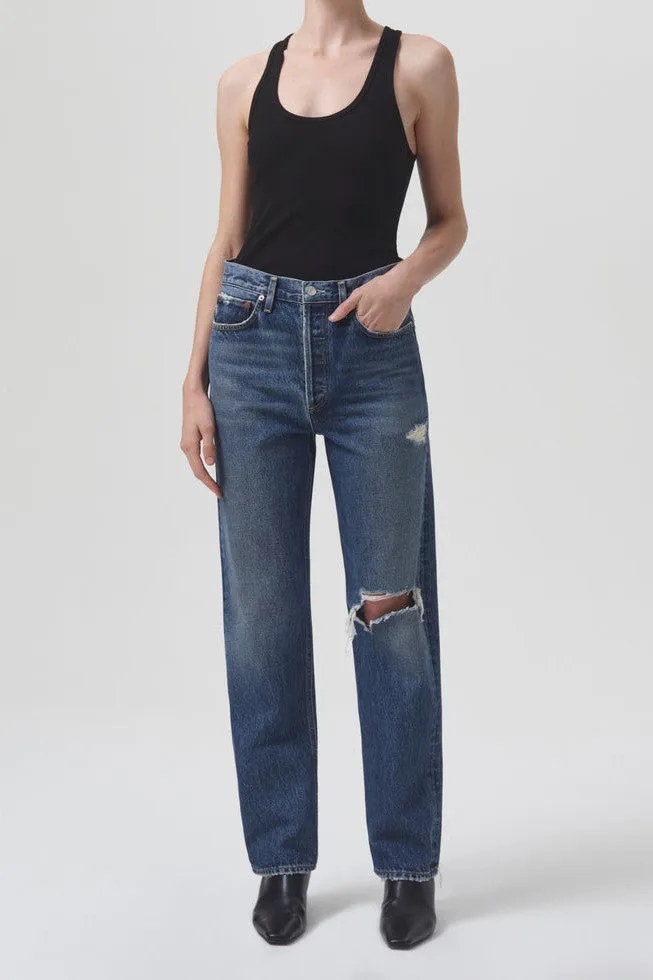 Agolde 90'S Pinch Waist High Rise Straight Jeans in Playground