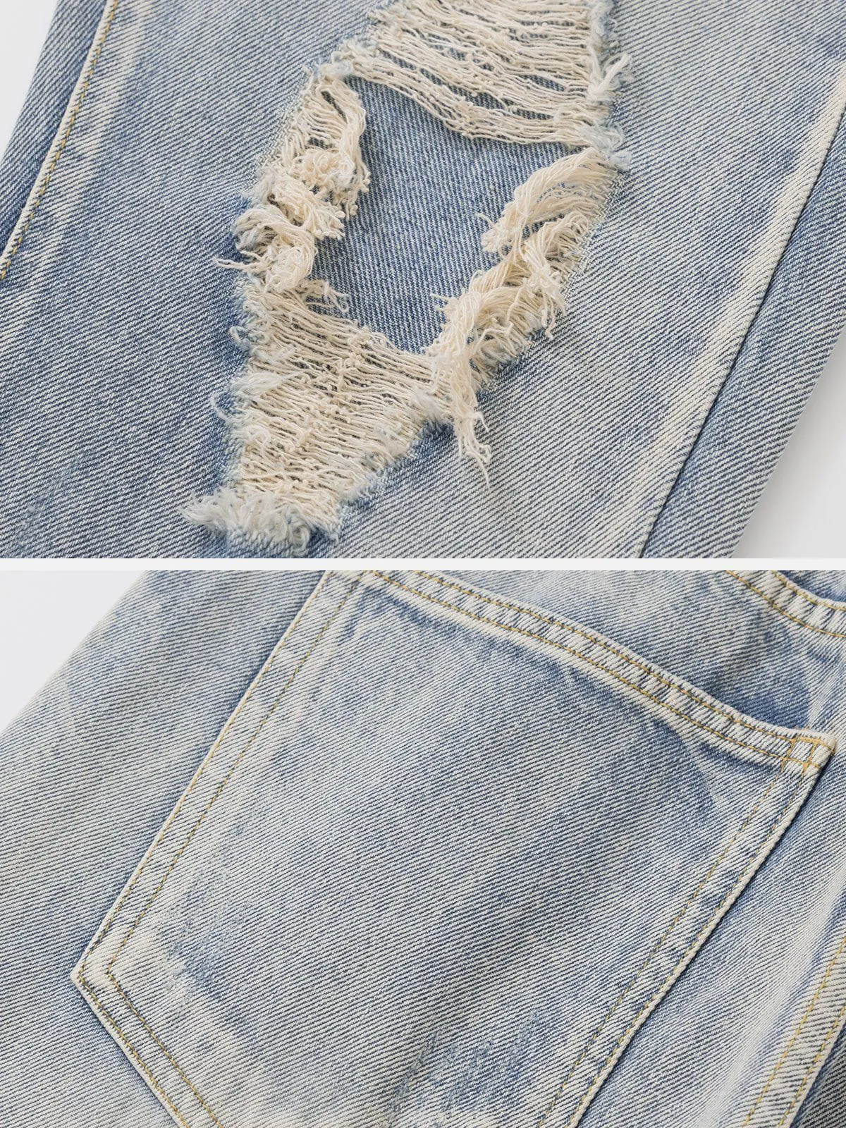 AlanBalen® - Distressed Washed Jeans