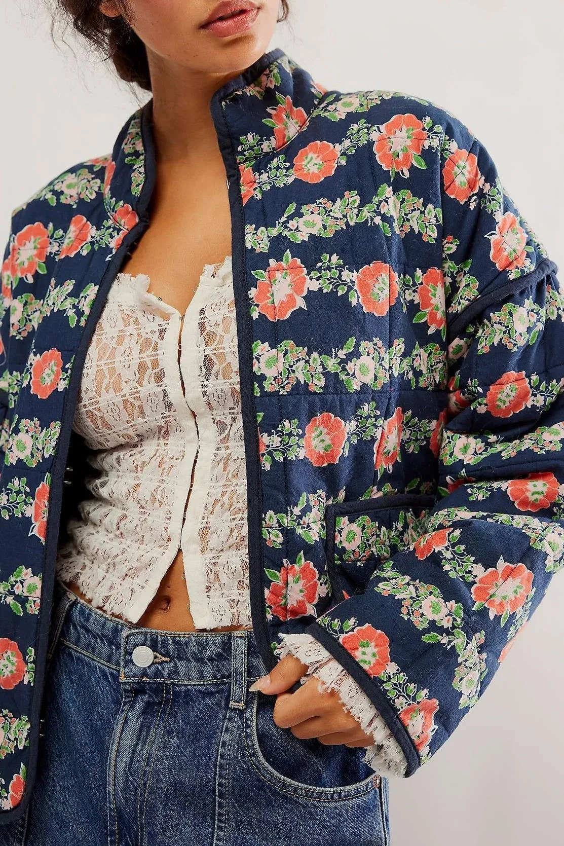 Amelia Floral Quilted Jacket