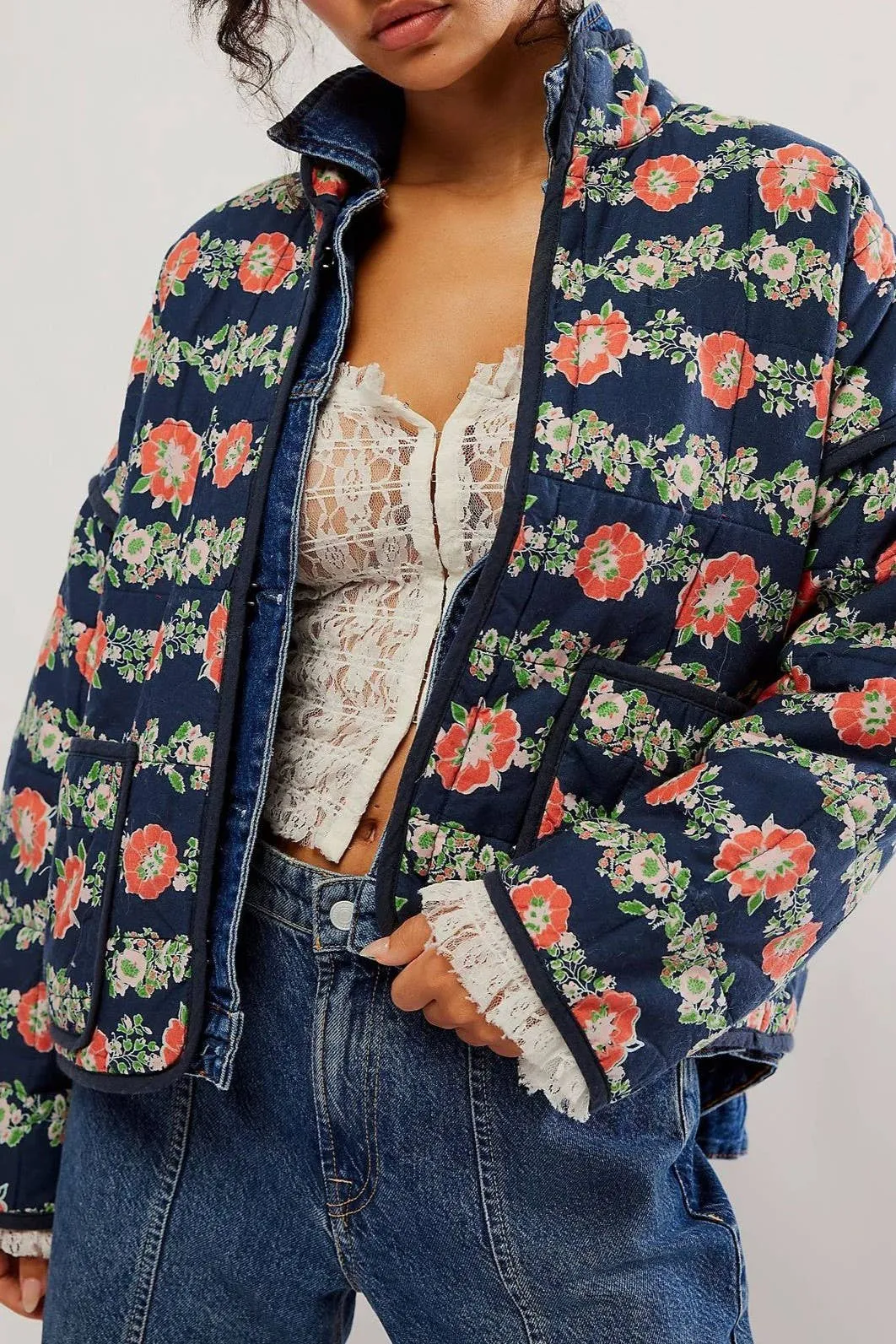 Amelia Floral Quilted Jacket