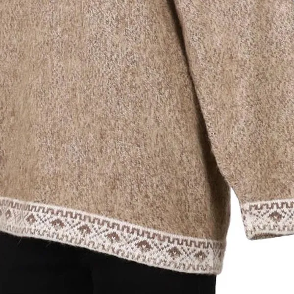 Artesanias Alania Peru Jumper - XL Beige Alpaca