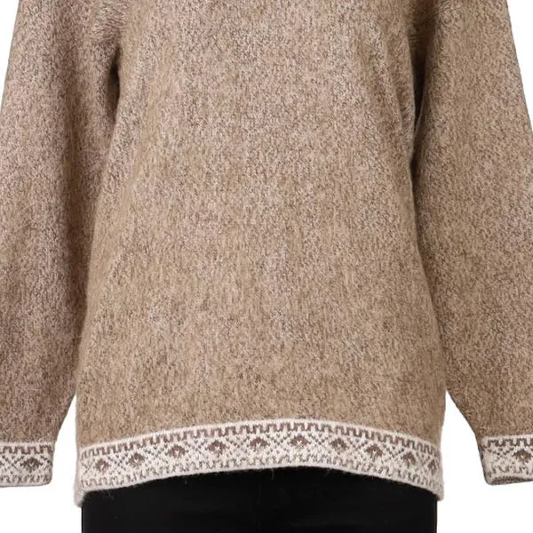 Artesanias Alania Peru Jumper - XL Beige Alpaca