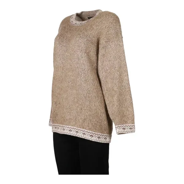 Artesanias Alania Peru Jumper - XL Beige Alpaca