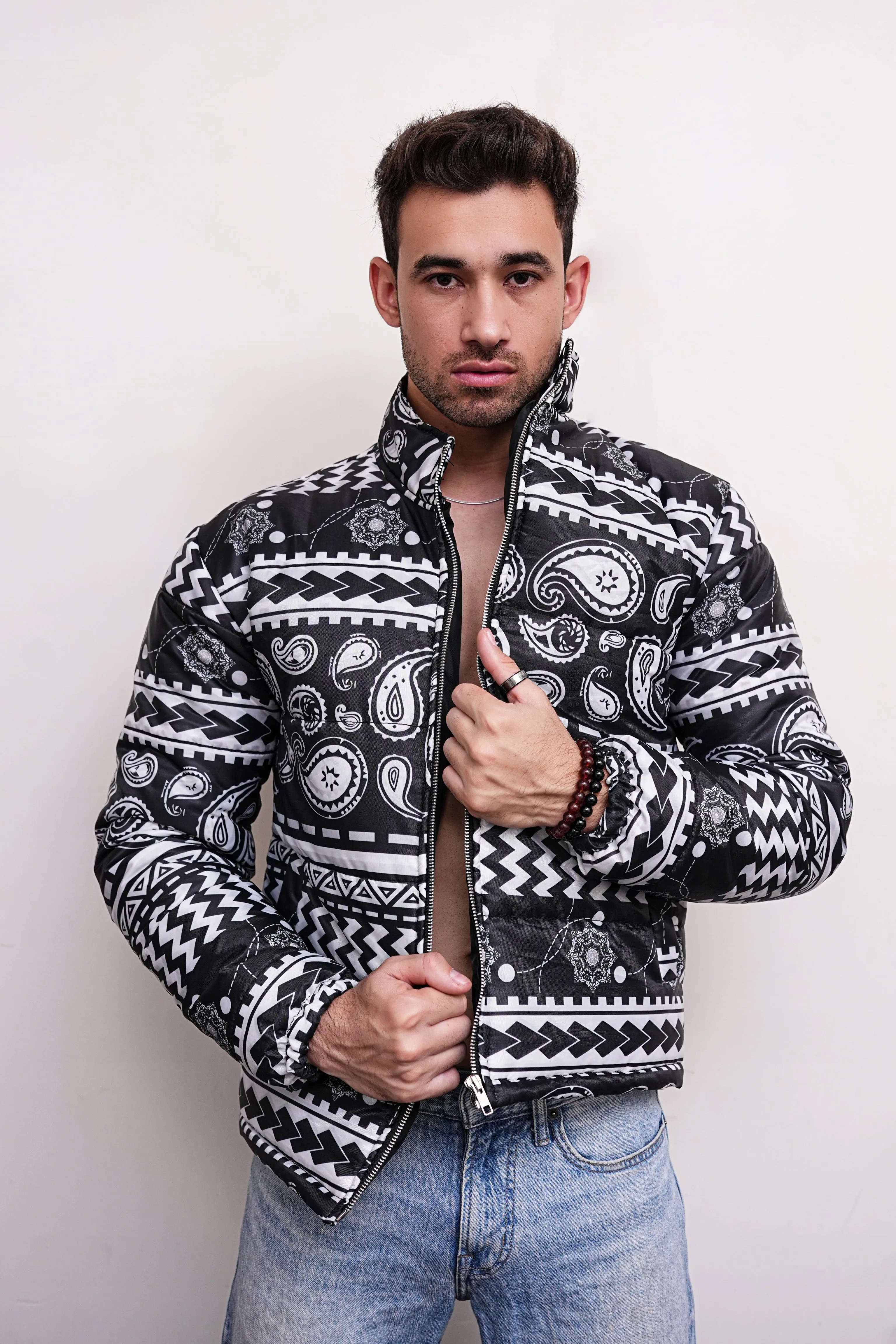 Bandana Aztec Puffer Jacket