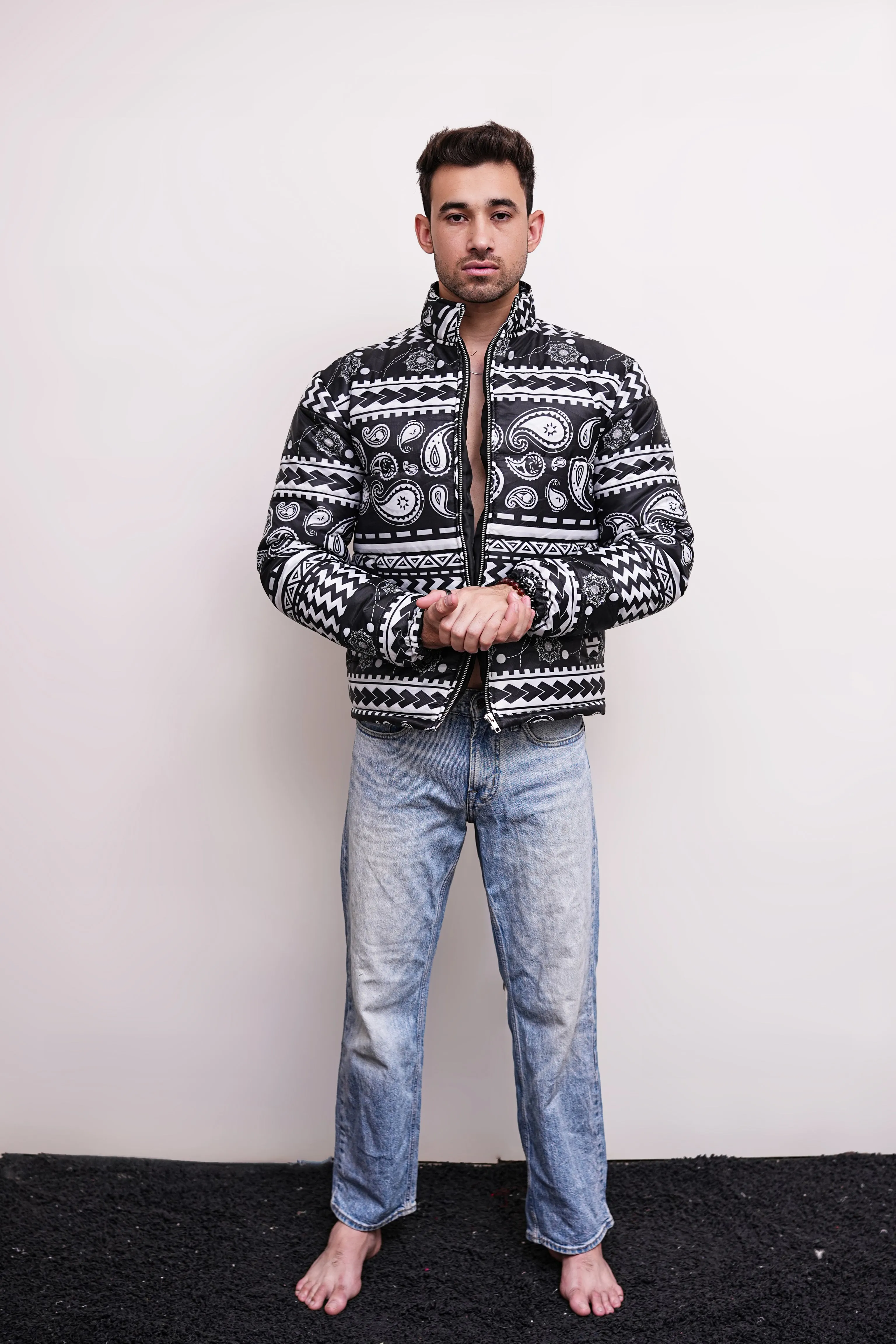 Bandana Aztec Puffer Jacket