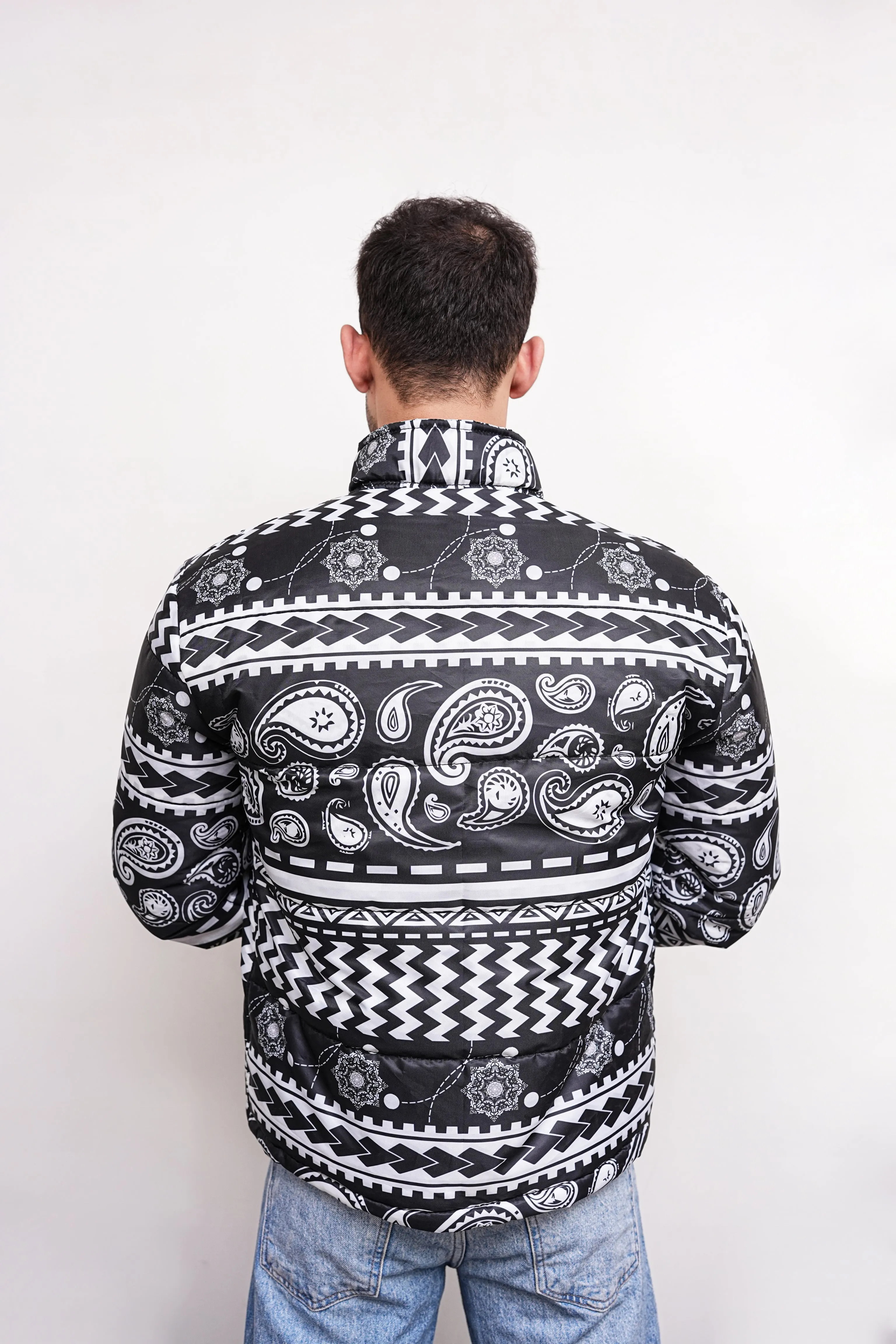 Bandana Aztec Puffer Jacket