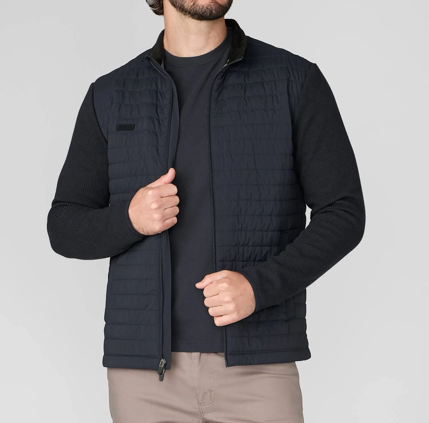 Bandon PrimaLoft Quilted Hybrid Full-Zip Jacket