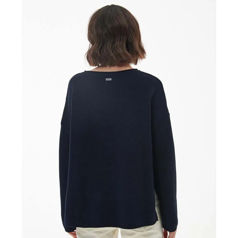 Barbour Marine Ladies Knitted Jumper - Navy