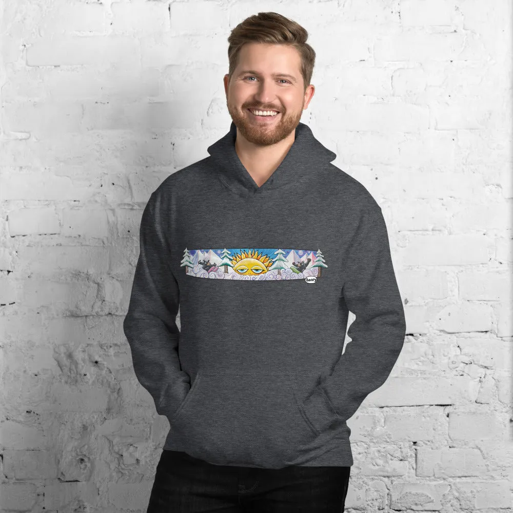 Bears Hitting the Slopes | Heathered Dark Gray Hoodie