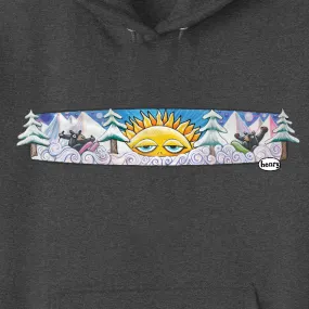 Bears Hitting the Slopes | Heathered Dark Gray Hoodie