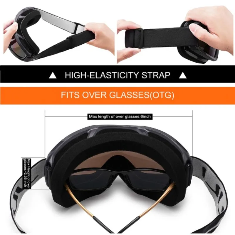 Black Extreme Ski And Snow Glasses