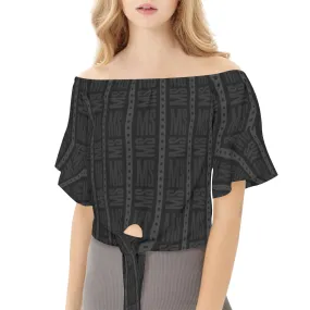 Black light Off Shoulder Luxury Top