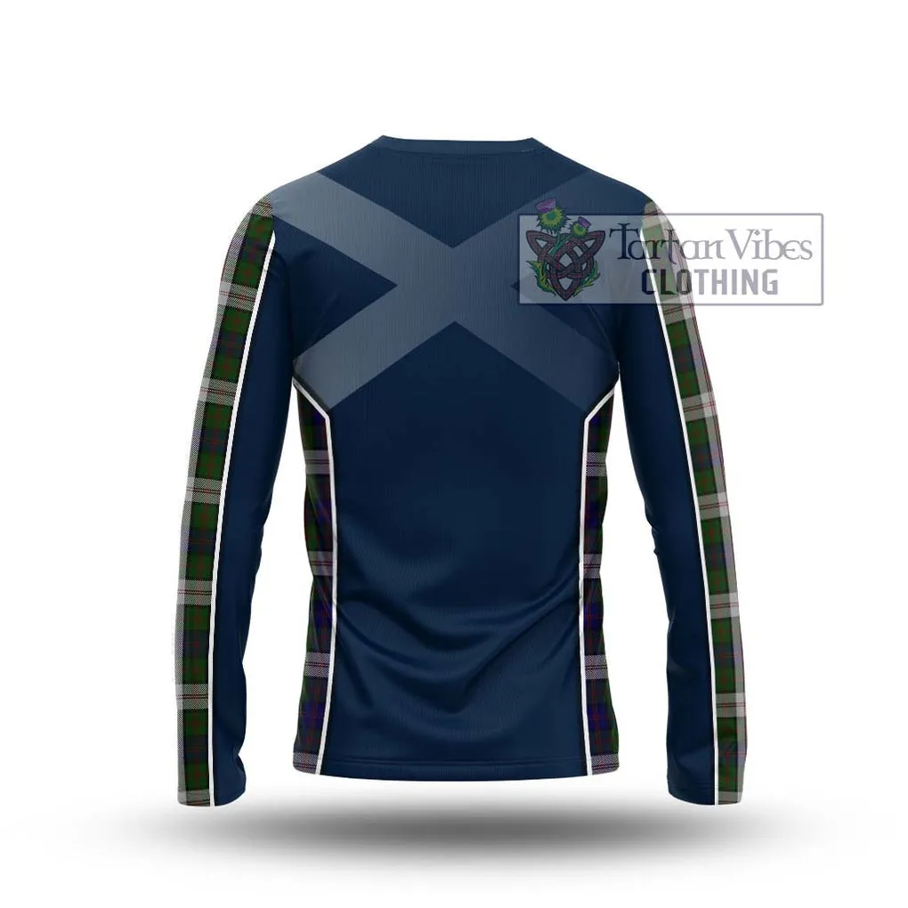 Blair Dress Tartan Long Sleeve T-Shirt with Family Crest and Lion Rampant Vibes Sport Style