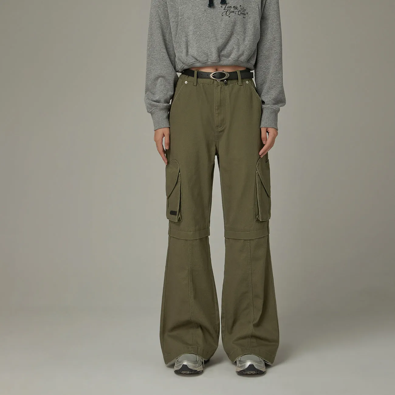 Bootcut Cargo Pocket Pants