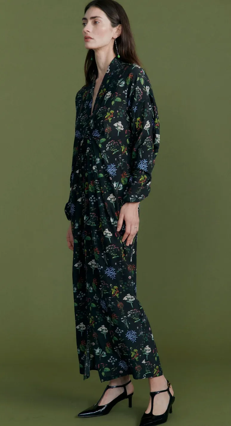 Botanical Wrap Dress