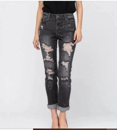 Boyfriend Cuff Jeans