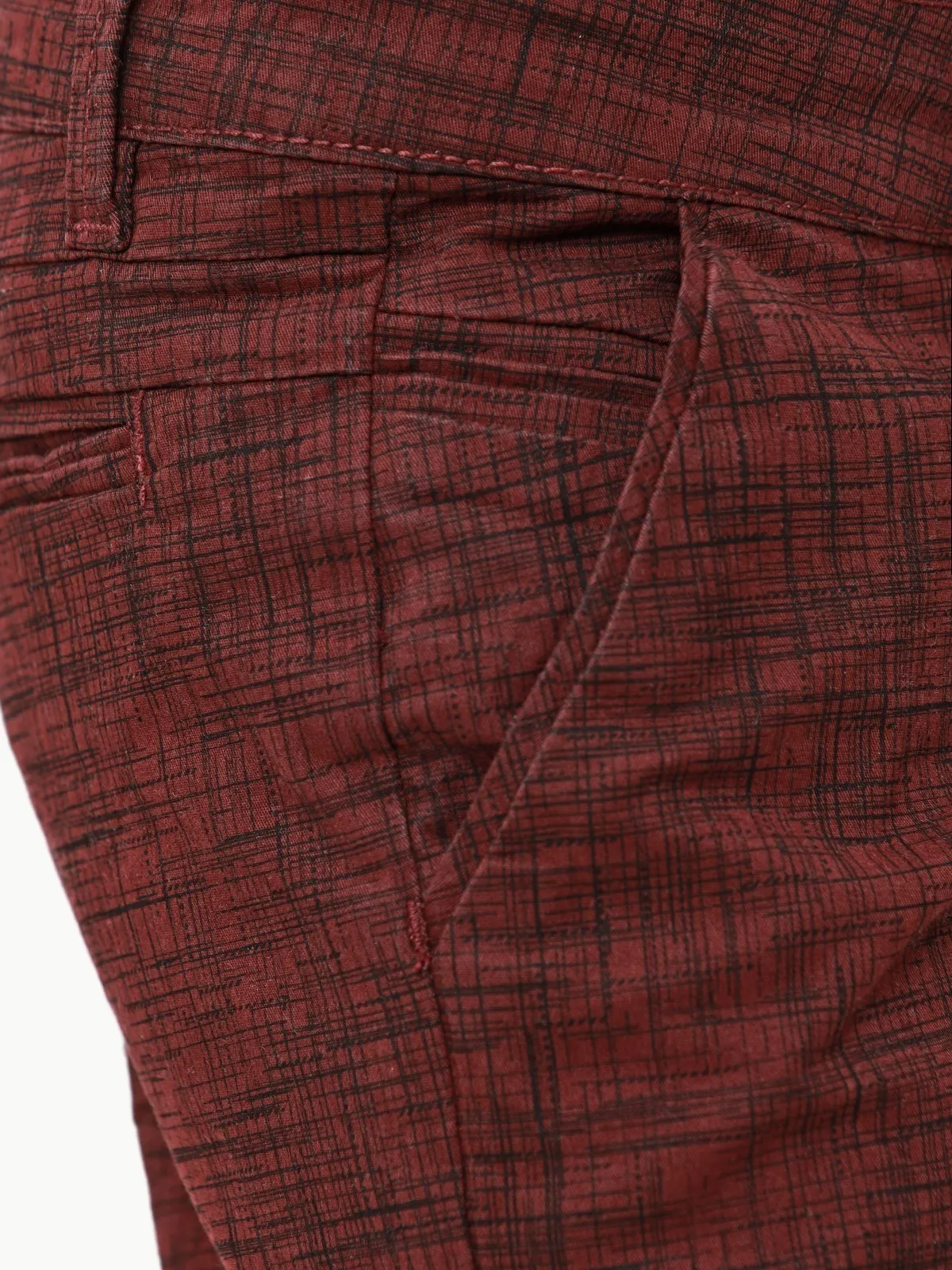 Boy's Dark Maroon Chino Pant - EBBCP23-008