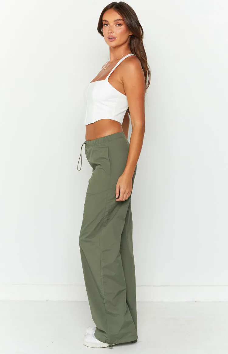 Bronx Khaki Drawcord Cargo Pants