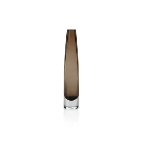 Brynn Slim Taupe Vase - Small