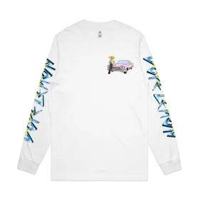 Cadillac Lemonhead / White Longsleeve T-shirt