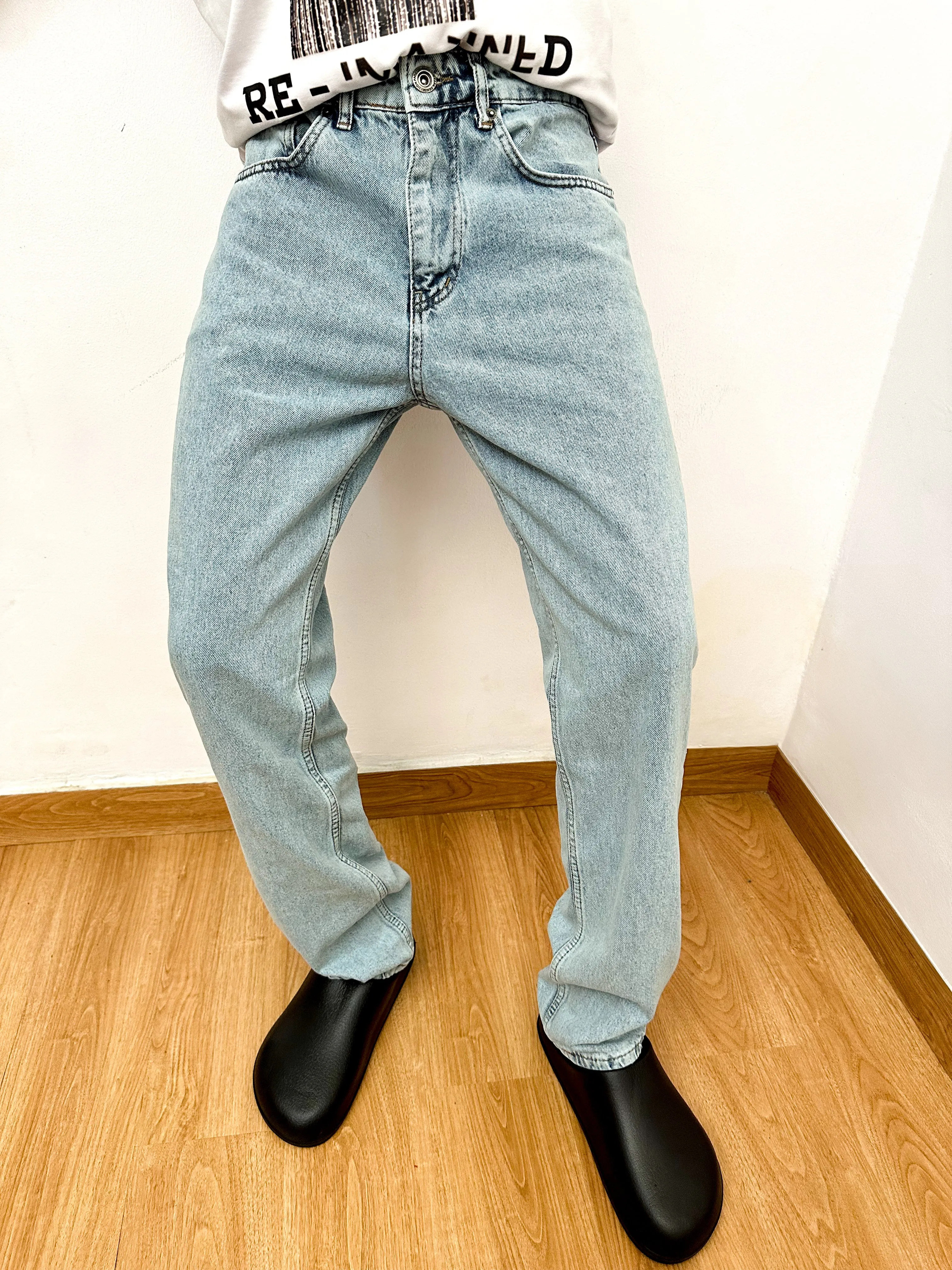 Calida Washed Blue Relaxed Baggy Jeans