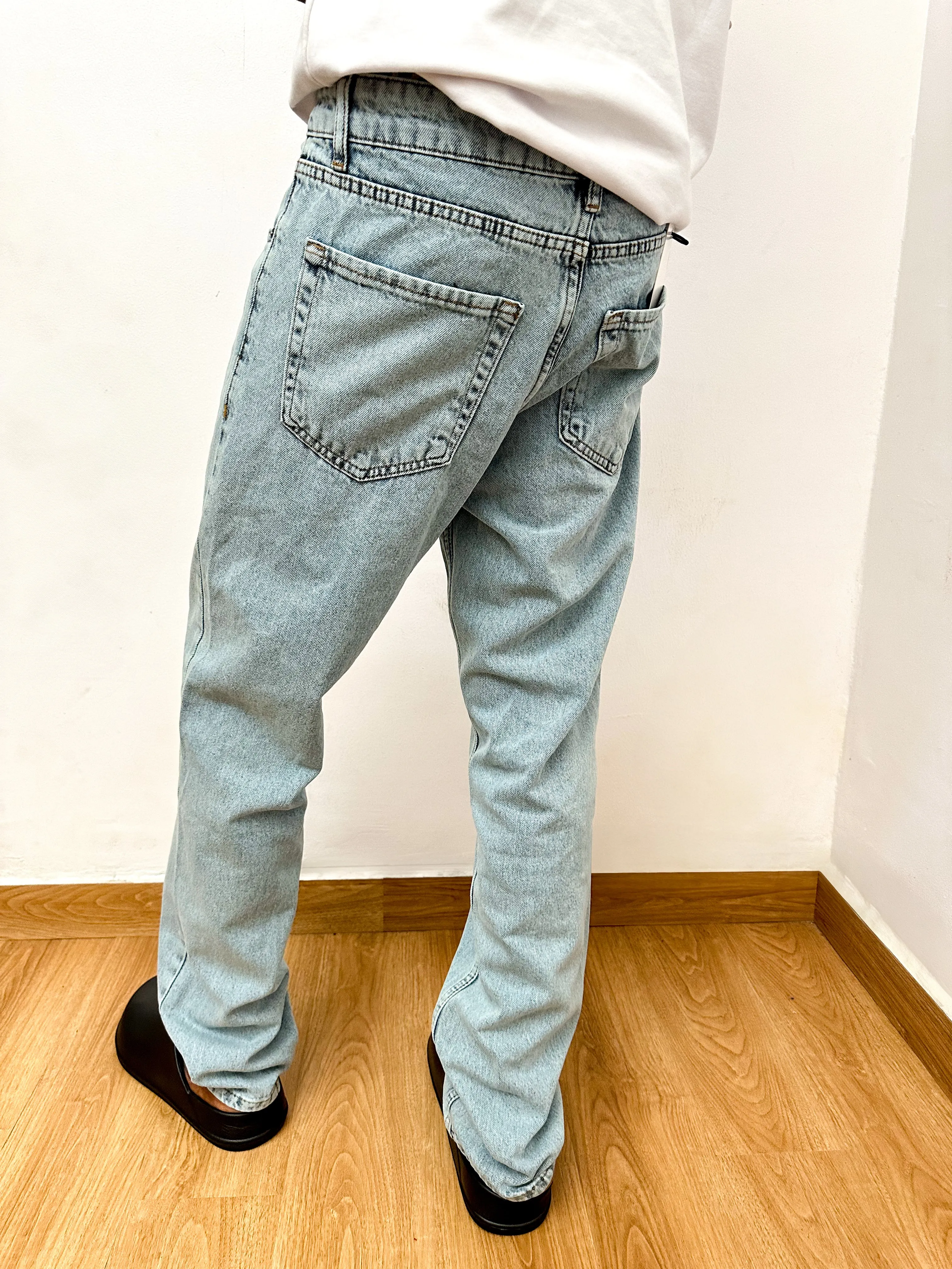 Calida Washed Blue Relaxed Baggy Jeans