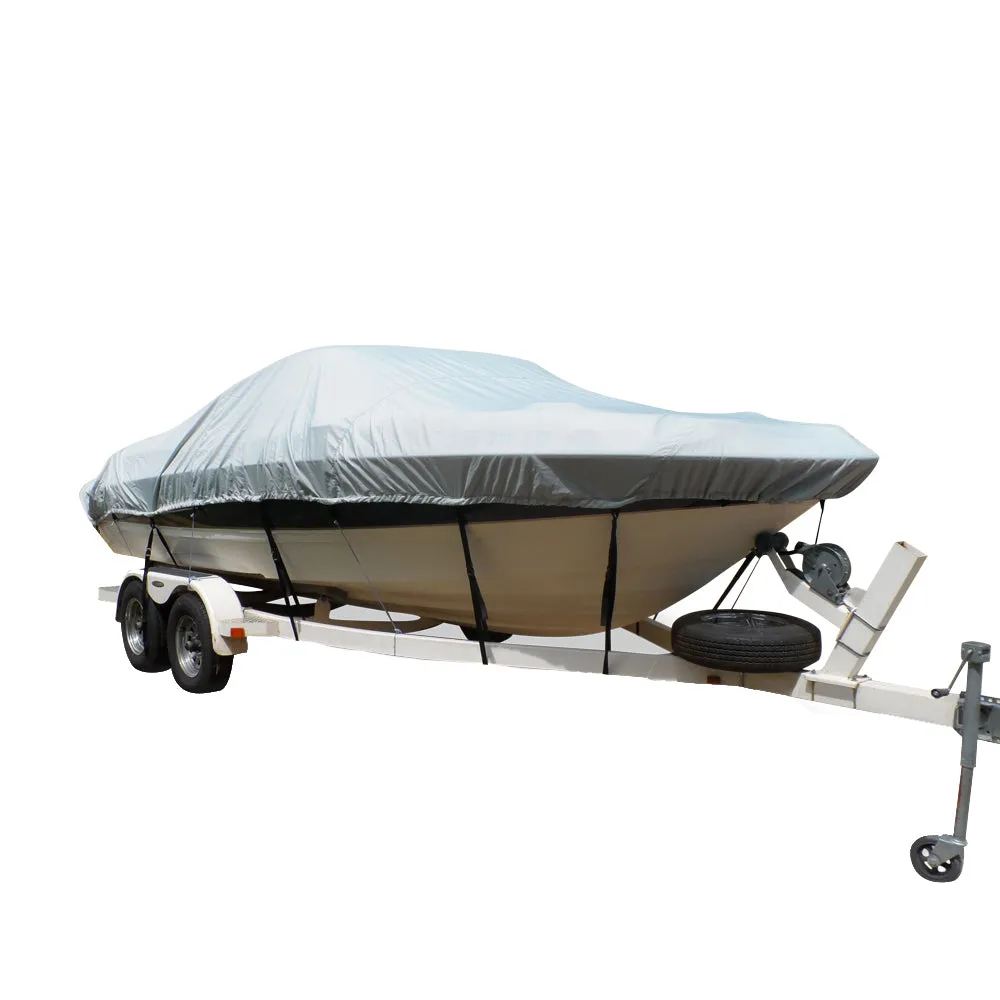 Carver Flex-Fit* PRO Polyester Size 9 Boat Cover f/Pontoon Boats - Grey