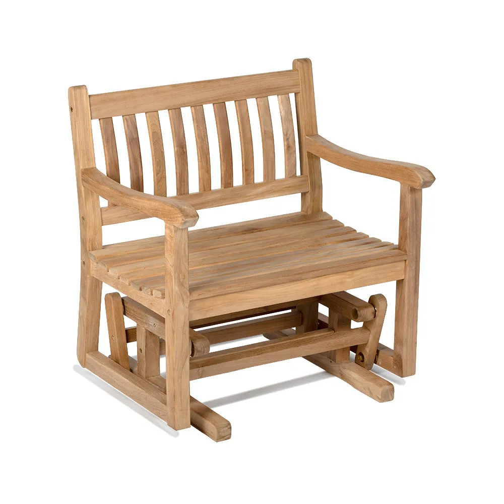 Cascade Grade A Teak Glider Rocking Chair