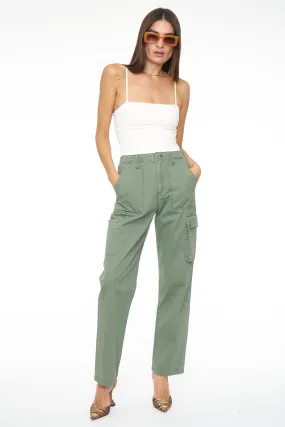 Cassie Cargo High Rise Pant - Colonel