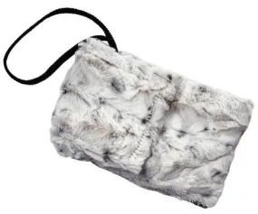 Cell Phone Purse - Luxury Faux Fur in Winters Frost