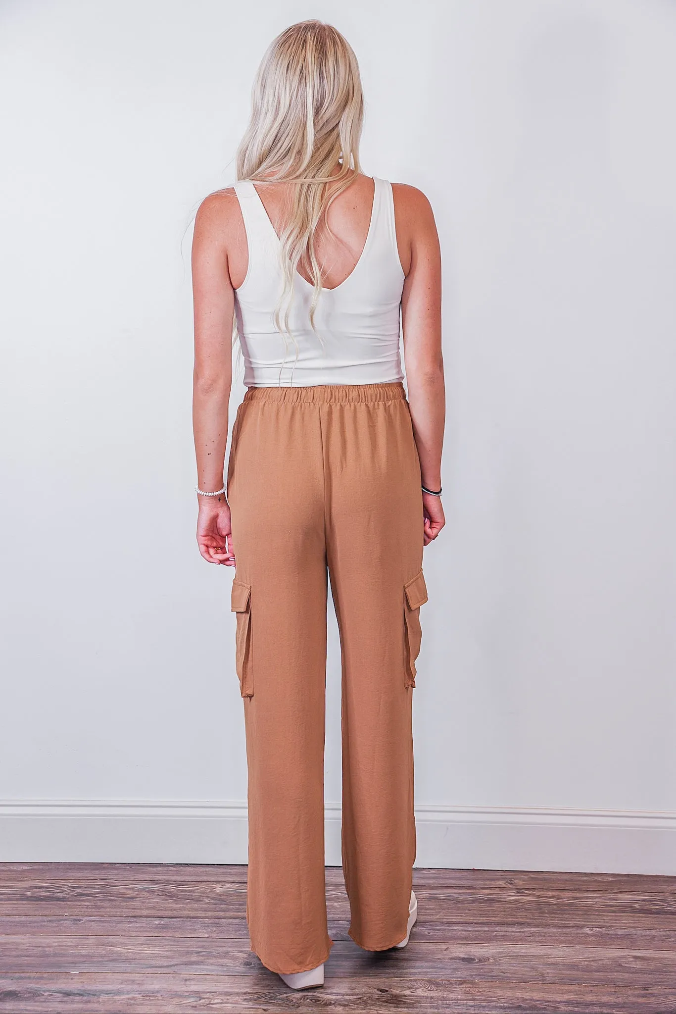 Chic Comfort Taupe Cargo Pants