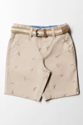 Chino Shorts With Belt