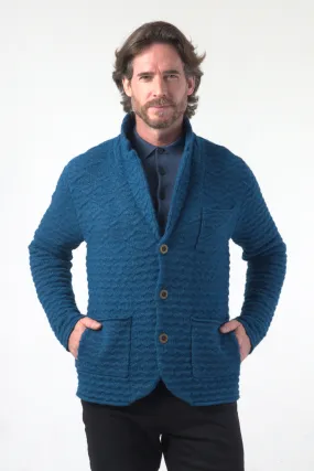 Chunky Fish Wave Knit Blazer