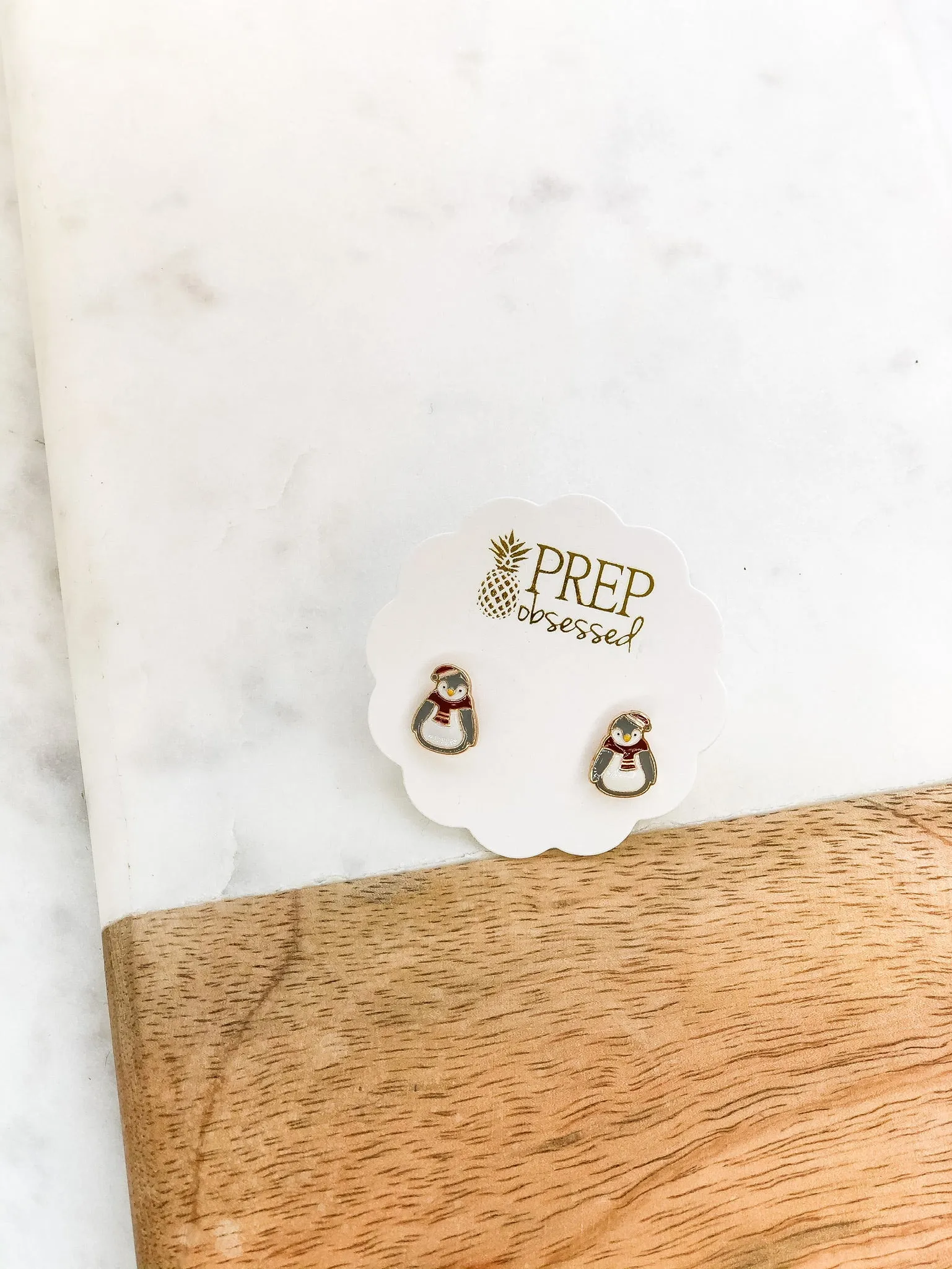 Cozy Penguin Signature Enamel Studs