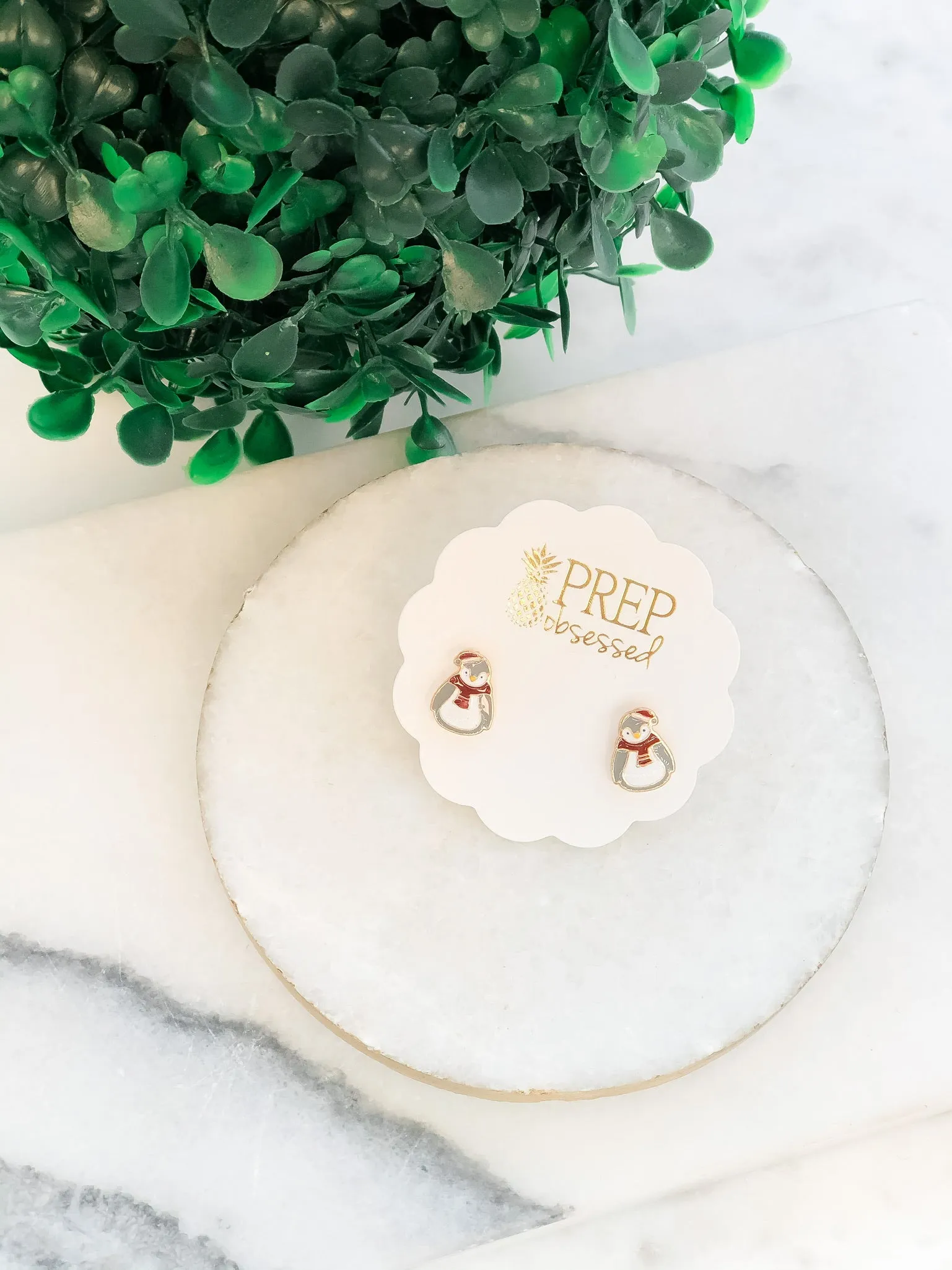 Cozy Penguin Signature Enamel Studs