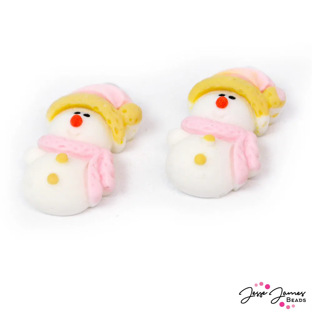 Cozy Up Snowmen Charm Pair