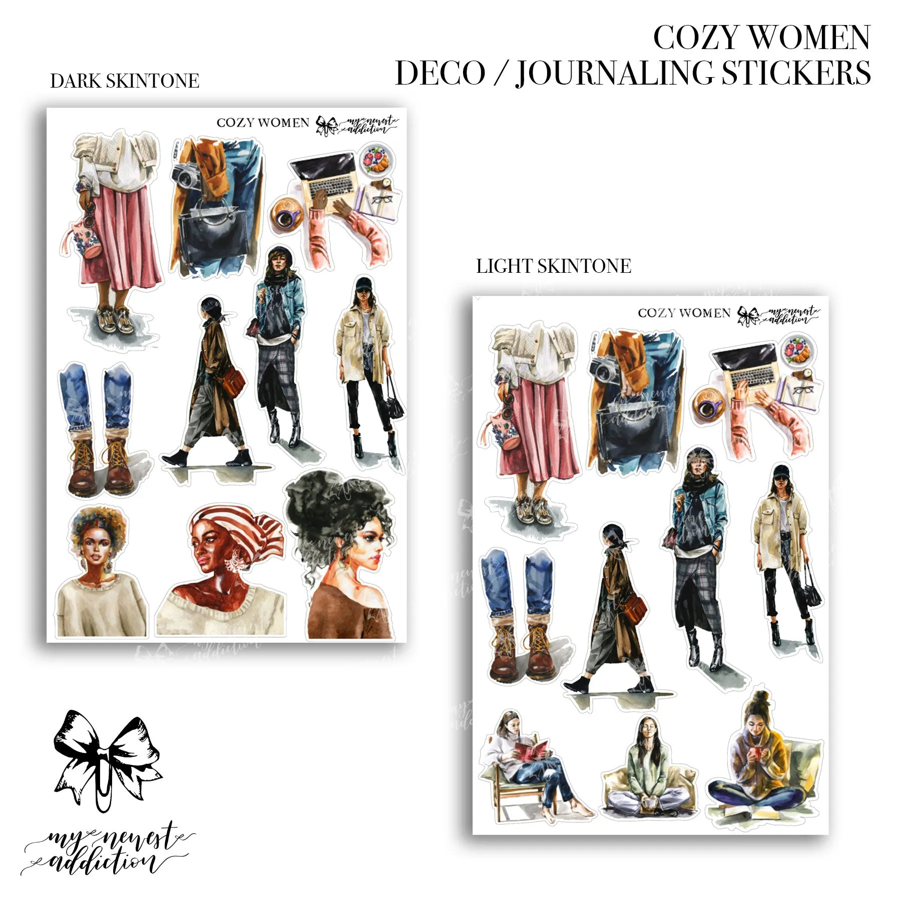 Cozy Women | Journaling Stickers