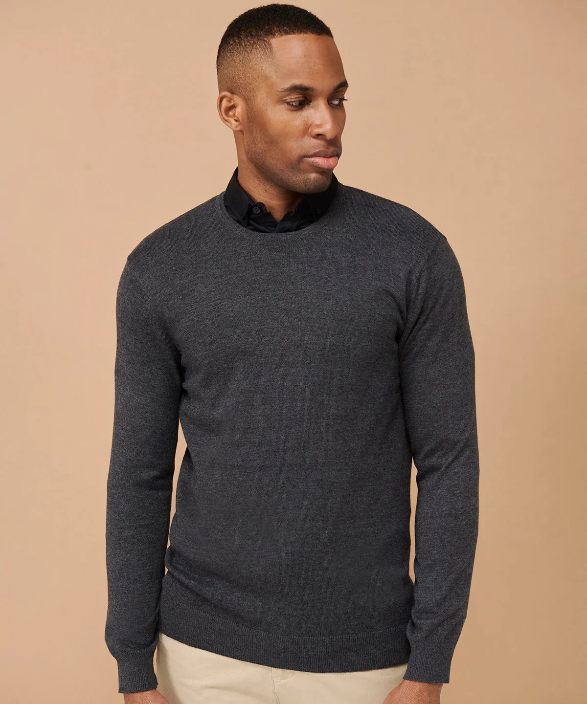 Crew neck jumper | Black