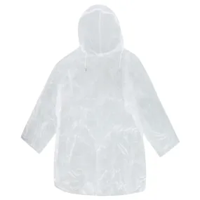 CTM® Kids' Clear Rain Poncho with Stringed Hood