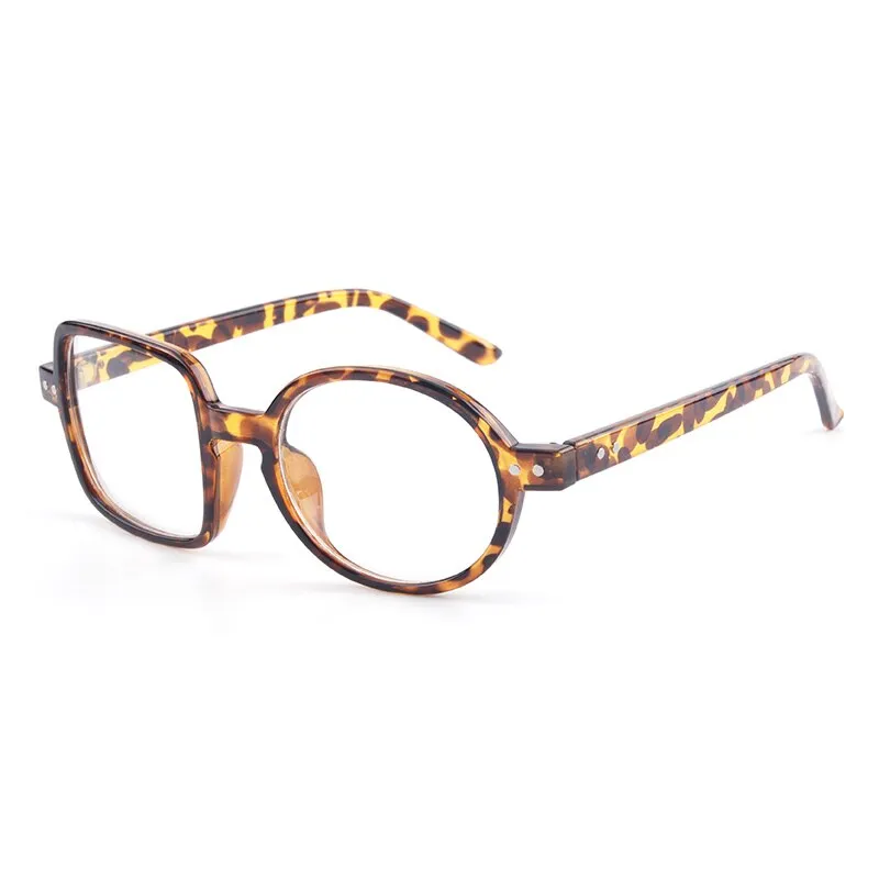 Cubojue Unisex Eyeglasses Ultra-light Frame One Round One Square