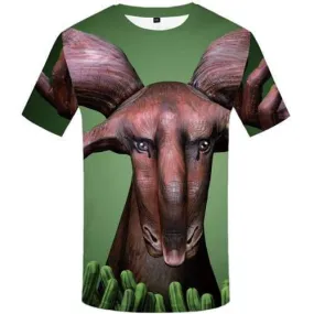 Deer T-shirt Men Animal T-shirts 3d Hand Tshirts Cool Harajuku T shirts Funny Art Tshirts Novelty Short Sleeve Hip hop Mens New