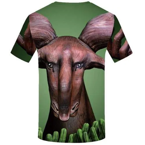 Deer T-shirt Men Animal T-shirts 3d Hand Tshirts Cool Harajuku T shirts Funny Art Tshirts Novelty Short Sleeve Hip hop Mens New