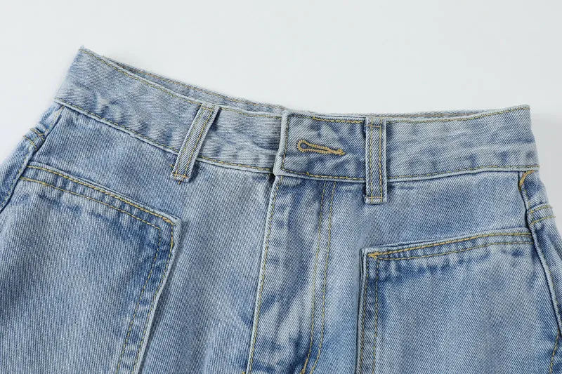 Detachable Leg Baggy Jeans